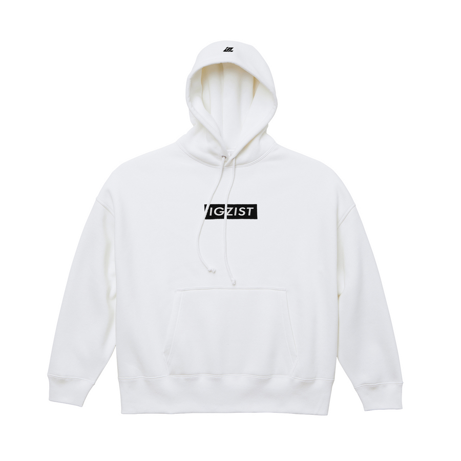 IGZIST BIG SWEAT PULL PARKA (BOX LOGO) / WHITE